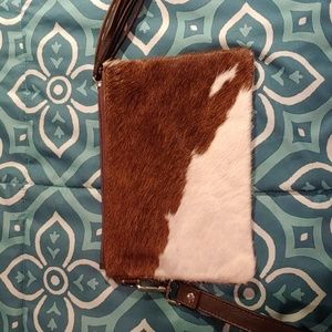 New Cowhide wristlet. 6766